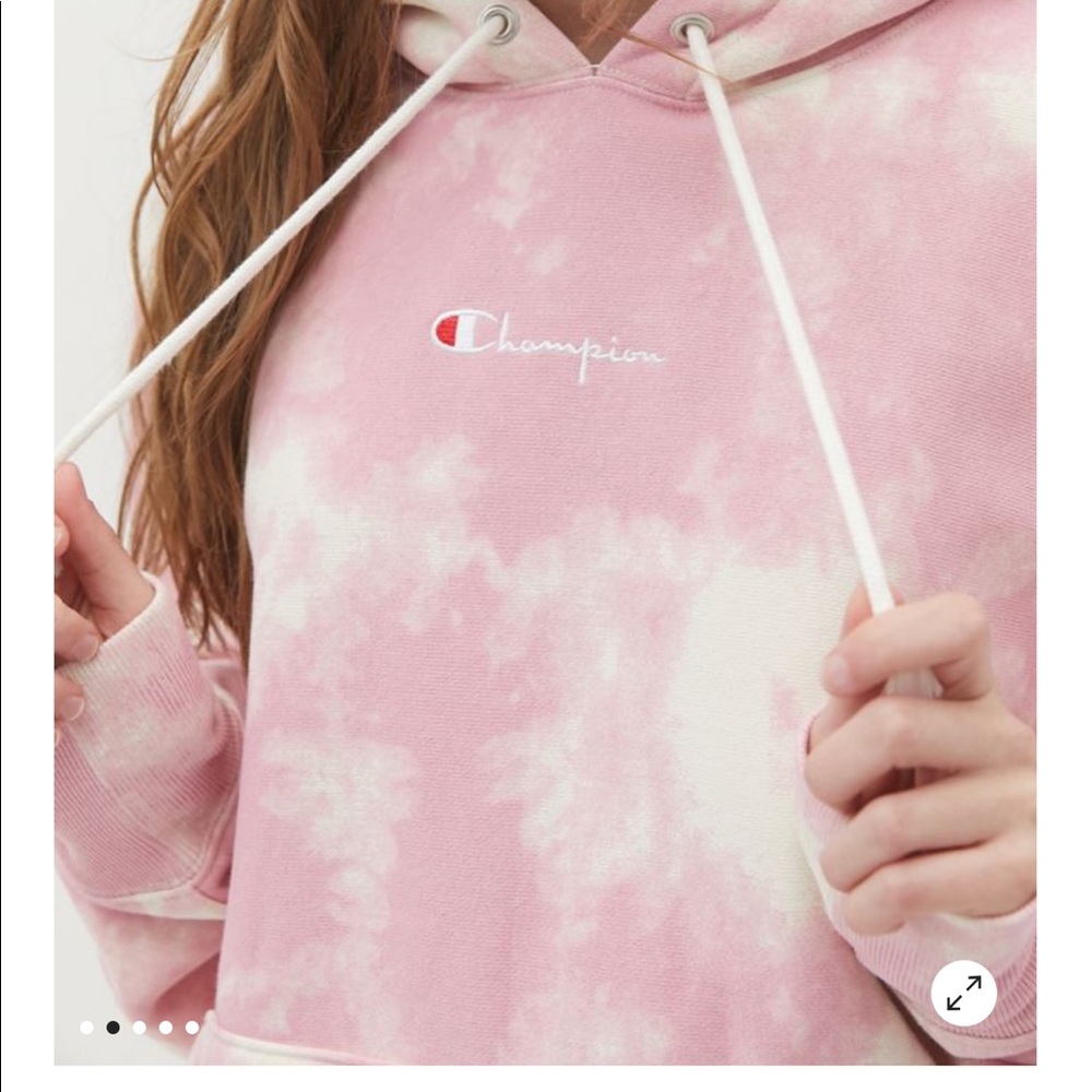 Champion UO exclusive tie dye boyfriend hoodie